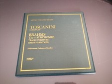 4 LP box  Brahms 4 symphonies Philharmonia orchestra Arturo Toscanini Society