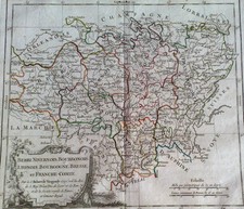 mappa antica secolo XVIII