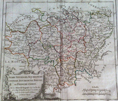 Mappa antica secolo xviii - mappa,