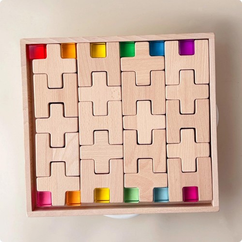 Blocchi legno incastro - legno,