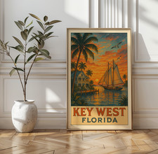 Key West Florida Travel Poster