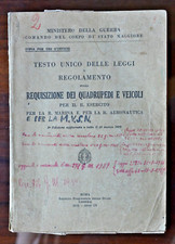 Ministero Guerra Requisizione Quadrupedi e Veicoli per il Regio Esercito 1931