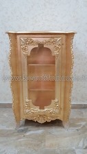 VETRINA 1 ANTA IN LEGNO FOGLIA ORO CON CRISTALLI ARREDO MOBILE 
