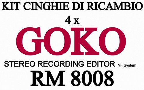 Kit cinghie ricambio 4 x - ★kit,