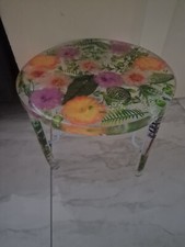 12 " Tavola Caffè AMano Epossidica  Resina  Arredo Casa