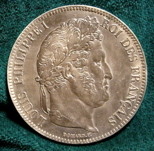 Francia franchi 1842 argento - 5,