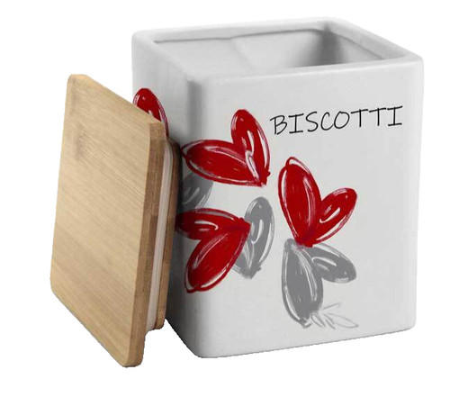Biscottiera ceramica ermetico - biscottiera,
