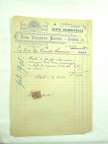 Documento vecchio fattura - vecchio,