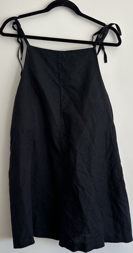 Cos pagliaccetto nero lino - in,