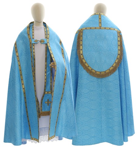 Piviale romano azzurro - romano,