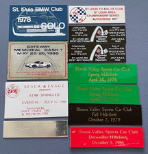 Lot 11 Dash Plaques SCCA