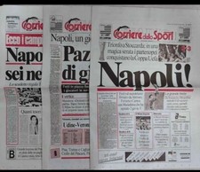 SSC Napoli Tris giornali 