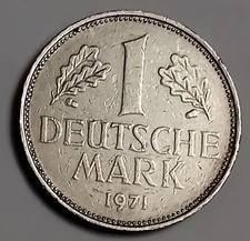 1 Marco Germania 1971 zecca G (Karlsruhe)