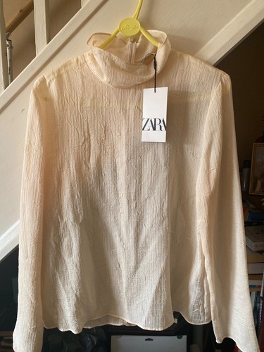 Blusa zara beige collezione - zara,