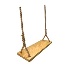 Kit altalena in legno con cinghie per appendere gli alberi per adulti e