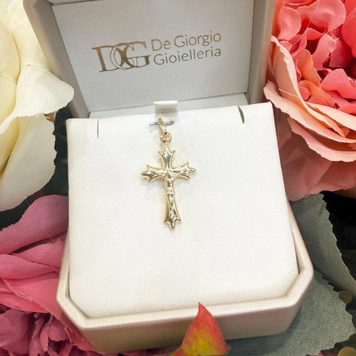 Ciondolo croce con cristo - croce,