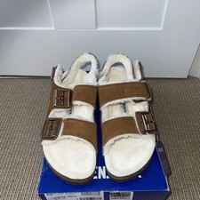BIRKENSTOCK MILANO VISONE SHEARLING SCAMOSCIATO taglia 7 NUOVO SCONTRINO 