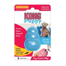 Kong Gioco per Cuccioli Puppy XS - Naturale Masticabili Piccoli Cani Masticare