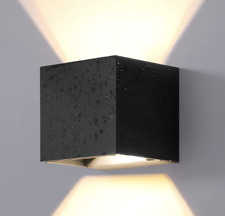 Lampada da Parete Esterna LED Cubo - Luce SuGiù - 12W 925LM - IP65 - Nero