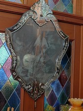 Specchio Veneziano Inciso e Smussato d'epoca