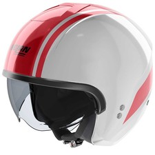 Casco Moto Scooter Cruiser Nolan N20-2 Dolce Vita 347 Bianco Rosso Open Face