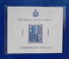 San Marino 1937 - Foglietto