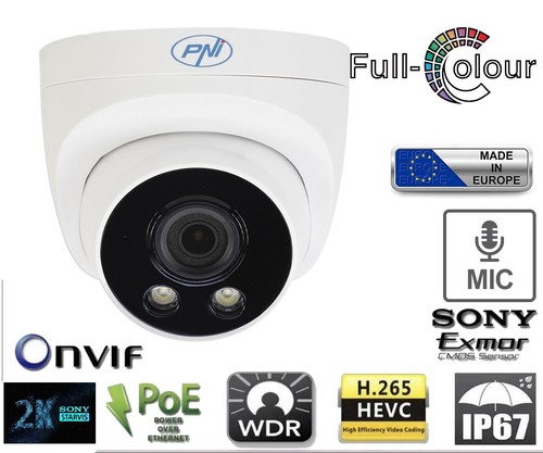 Telecamera dome onvif poe - telecamera, ip