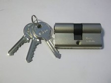 ISEO CILINDRO CENTRATO 56MM 28-28 + 3 CHIAVI ( NOTTOLINO - SERRATURA )