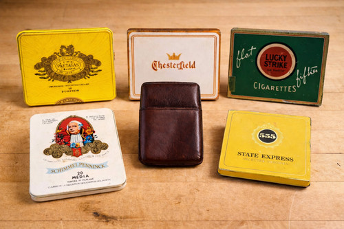 Lotto latta sigarette vintage