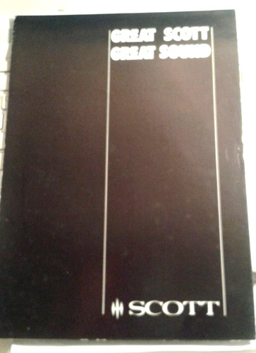 Pieghevole vintage scott - pieghevole, hi-fi