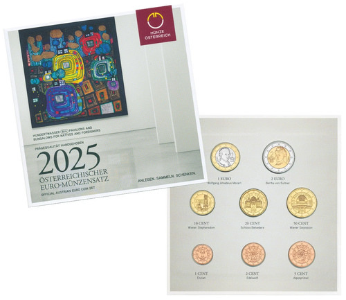 Austria 2025 anno set - bu,