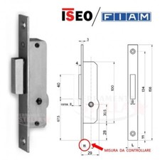 SERRATURA A INFILARE CHIAVE A