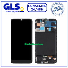 DISPLAY TOUCH SCREEN +FRAME SAMSUNG GALAXY A50 SM-A505FN/DS NERO VETRO SCHERMO