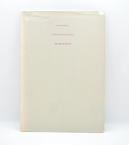 Gerhard merz sojourn in - gerhard, merz,