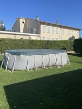 Intex Prism Frame 5678L Piscina Ovale 503x274x122cm - Grigio (26796NP)