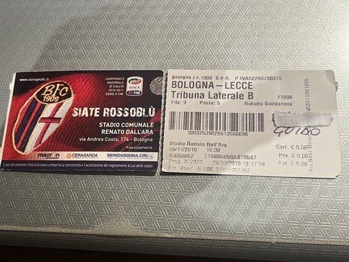 Bologna lecce biglietto - bologna-lecce, biglietto/ticket