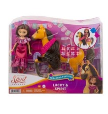 Spirit Untamed Miradero Festival Lucky & Spirit Horse. E Bambola Set Giocattolo Bambini NUOVO