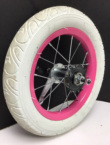 Bicicletta posteriore rosa - posteriore,