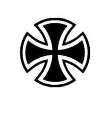 ADESIVO CROCE CELTICA STICKER MOTO BIKERS CUSTOM AUTO CROCE DI MALTA