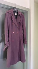 Trench cappotto  foderato Versace jeans Couture tg L prugna viola