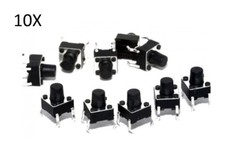 10 PULSANTI TATTILI 6X6X8 mm