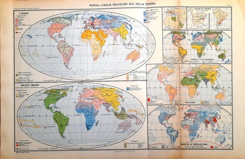 Carta geografica antica POPOLI