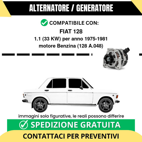 Alternatore fiat 128 33 kw - 33,