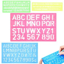  4 Pcs Stencil Lettere