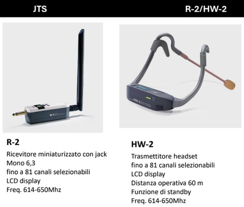 Jts hw2 radiomicrofono ad - jts, r2-hw2