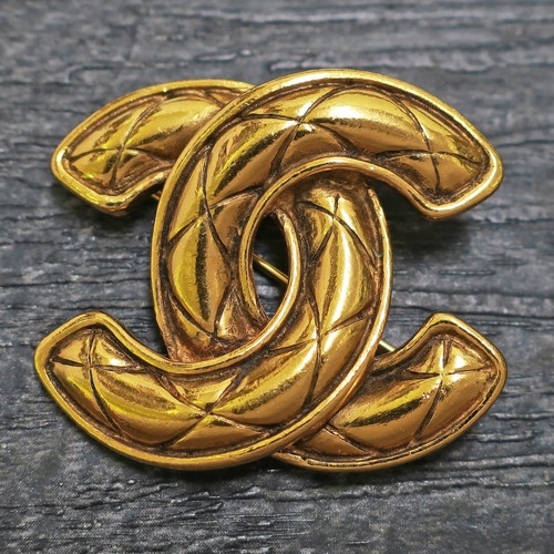 Spilla vintage chanel placcata - spilla,