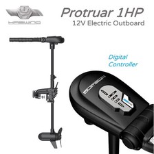 Protruar 1HP Elettrico Fuoribordo 12V Digimax, 90cm Asta, HASWING Pesca a Traina