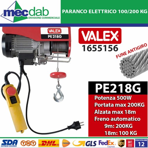 Paranco montacarichi elettrico - paranco,