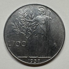 1958 Italy 100 Lire - Coin