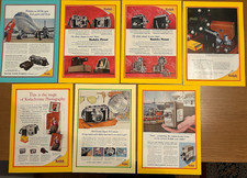 Lotto 7 pubblicità originali anni 40/50 KODAK su cartoncino - perfette ! 21x30